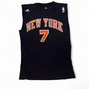 Vintage Adidas NBA New York Knicks Carmelo Anthony Jersey Shirt Cut Off Tank Top